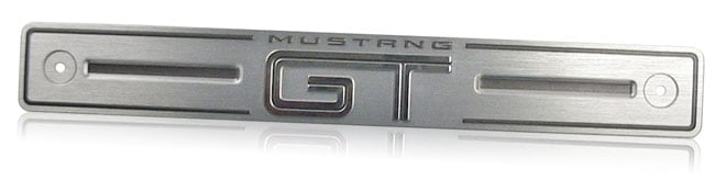 Mustang GT engine badge