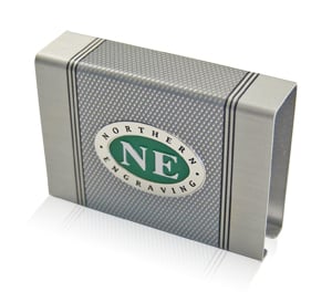 Northern Engraving knurled aluminum finish matchbox