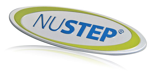 aluminum NUSTEP badge