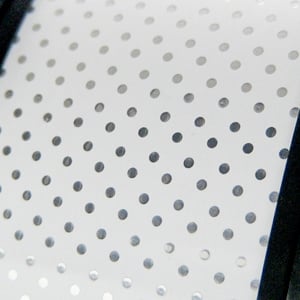 bright aluminum dots over white | PAT-3885-A
