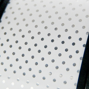 bright aluminum dots over white | PAT-3885-A