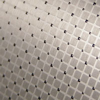 square lattice aluminum finish