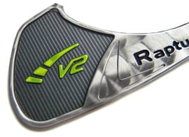 Ping golf aluminum nameplate detail