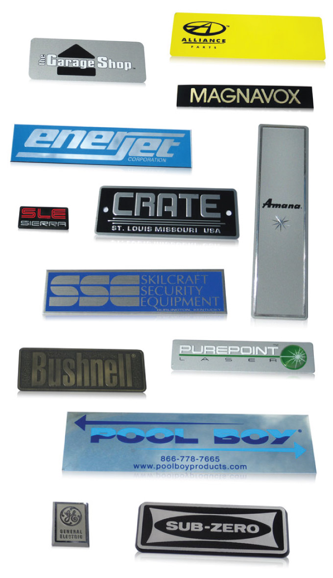 rectangular nameplates