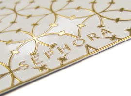 Sephora compact emboss detail