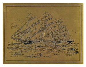 ship etched brass