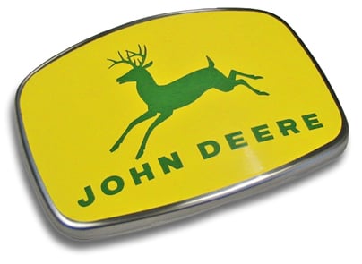 john deere steel badge