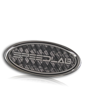 domed carbon fiber nameplate