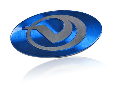 blue V spun logo