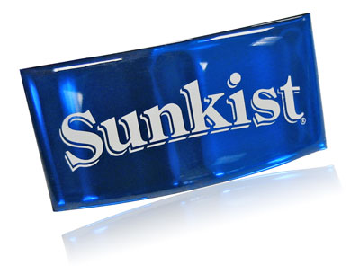 Sunkist domed nameplate | Norlens