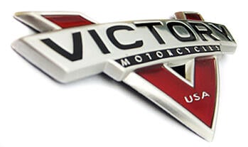 victory motorcycle badge
