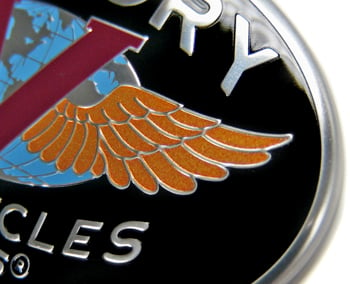 Victory Motorcycle Badge Detail