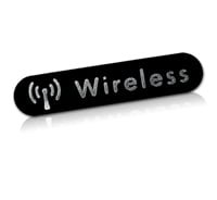 Wireless nameplate | phalynx diamond cut