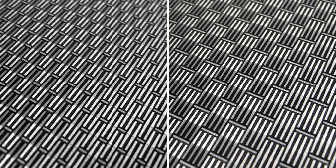 woven wire meshes on aluminum