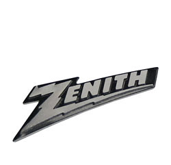 small Zenith diamond cut nameplate