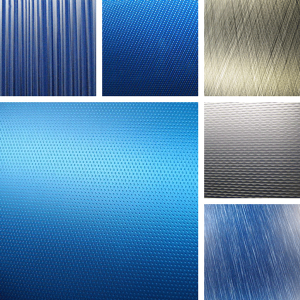 Sensory Surface Collection | brushed aluminum with metallic finishes