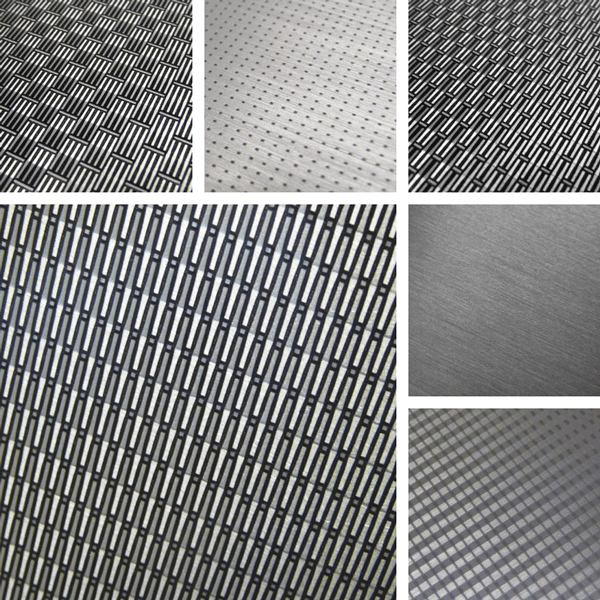 Soft Tech Surface Collection | Woven wire surfaces translated to aluminum patterns