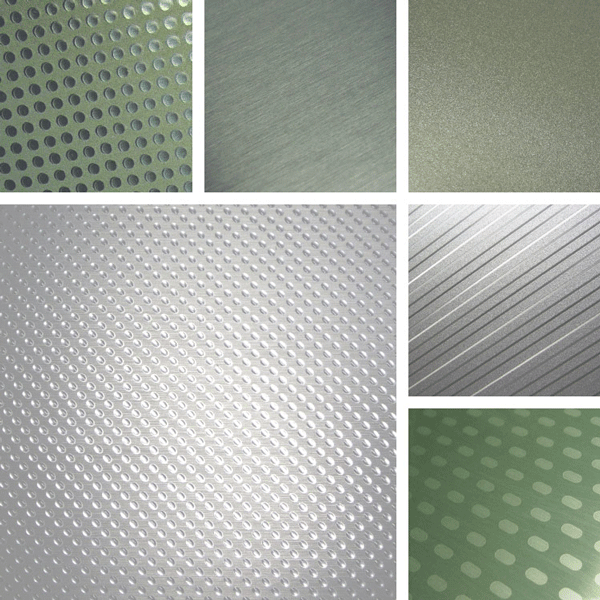 Fresh Surface Collection | Brushed aluminum, metallics and texture combine with simple geometric shapes