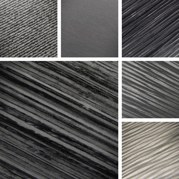 Dissolvable Surface Collection | organic linear structures with striations of brush and texture