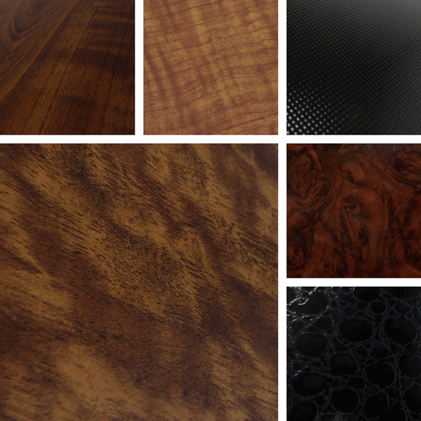 Collected Surface Collection | Faux woodgrain patterns on aluminum