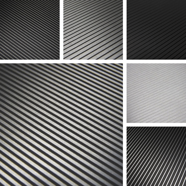 LineUp Surface Collection | Linear patterns on metal