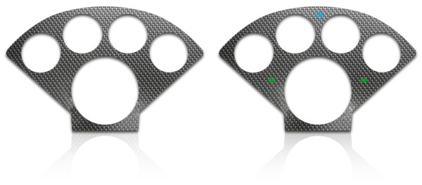 Carbon Fiber Overlay backlit