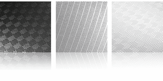 optical textured aluminum