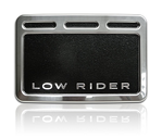 Faux leather finish on aluminum trim