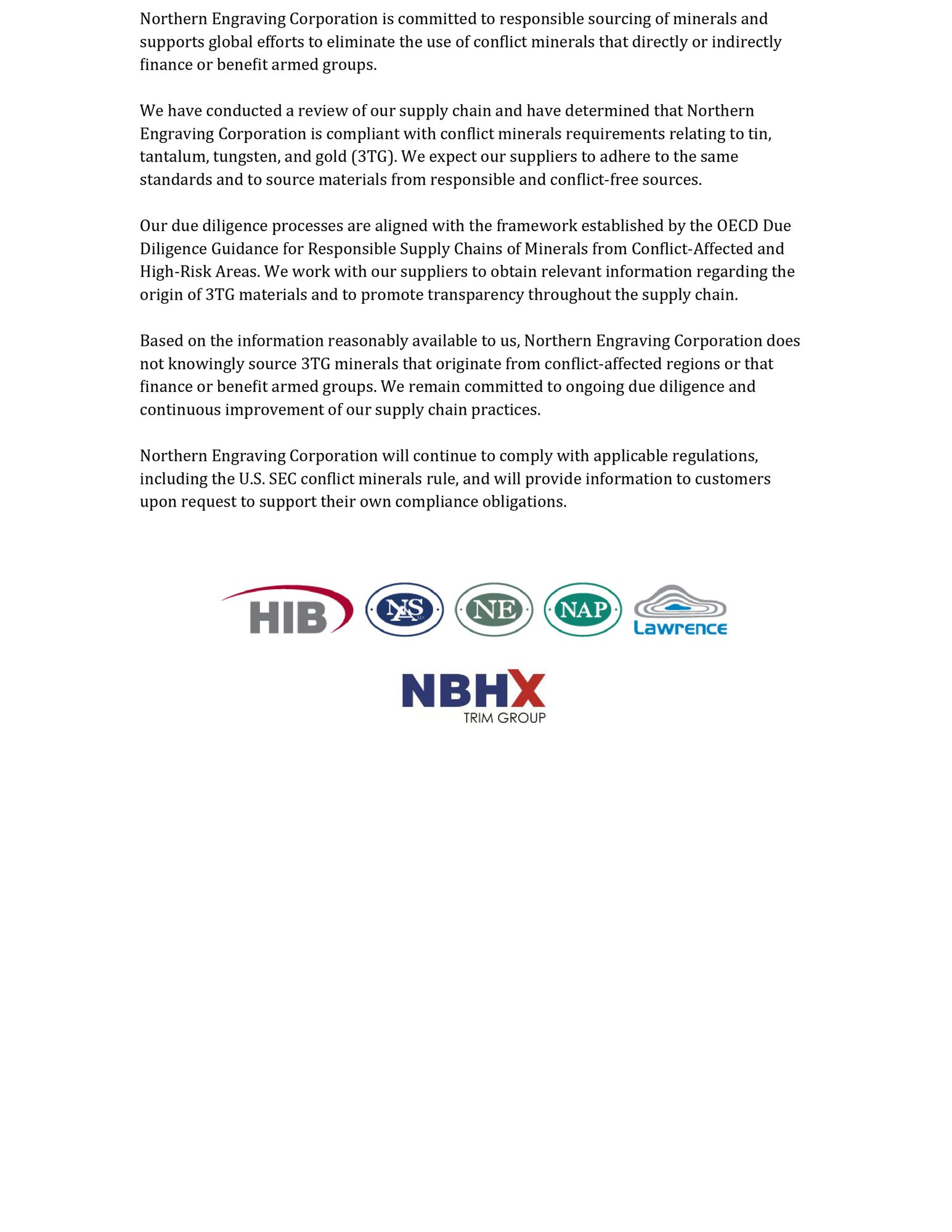 Mineral Conflict Compliance Statement-1