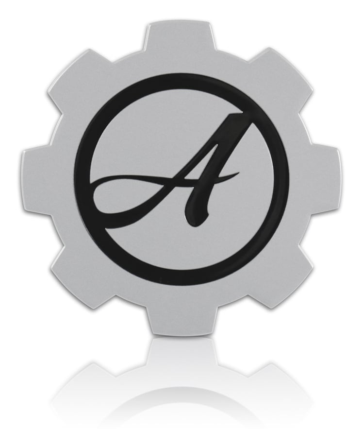 Debossed Aluminum badge wtih Unique Shape