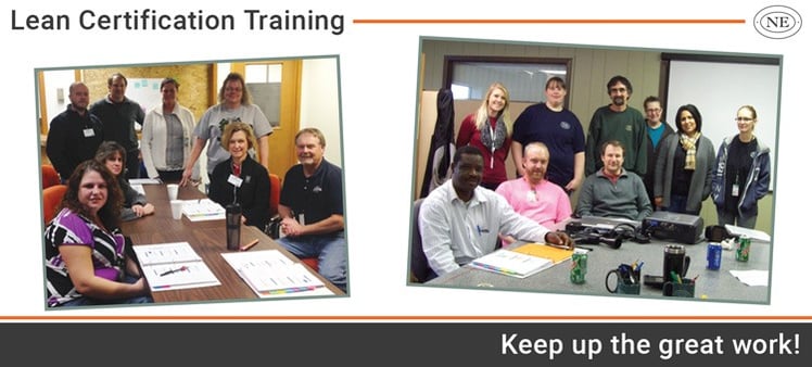 Northern Engraving Employees receive Lean Certification Training