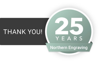 Employee appreciation for at least 25 years of service at Northern Engraving