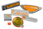 Aluminum nameplates decorated with litho printing process