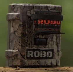 Robo Deer Call with attractive domed label