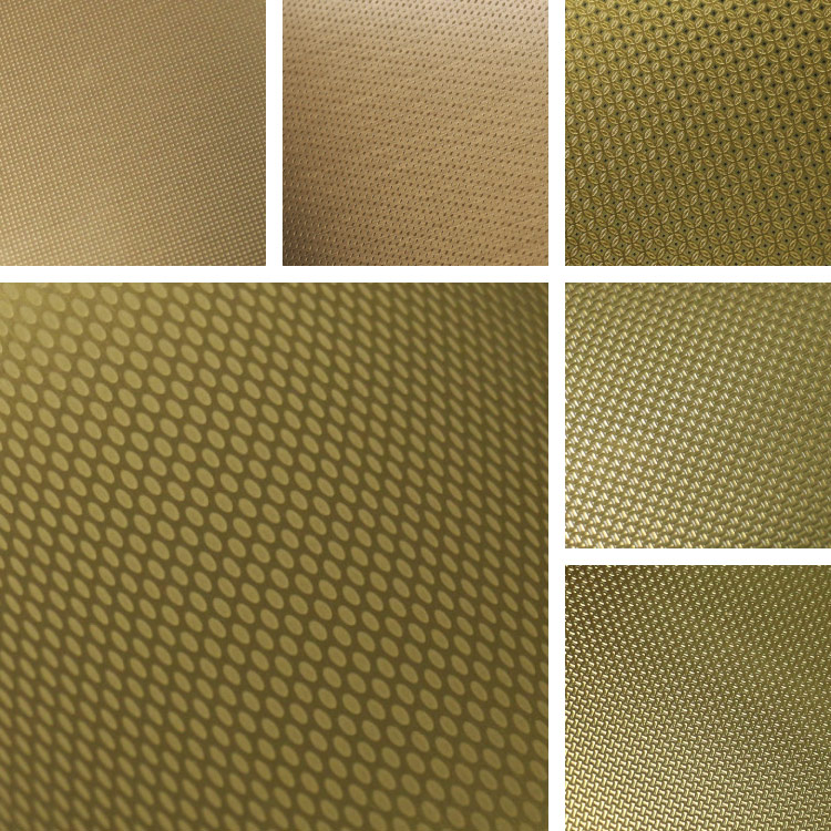 Gold Textures on Aluminum Surface Collection