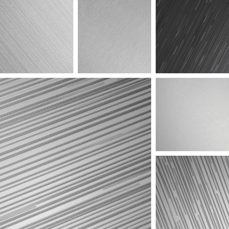Interference | Aluminum Surfaces decorated with broken lines