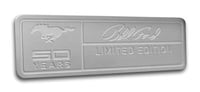 etched aluminum badge
